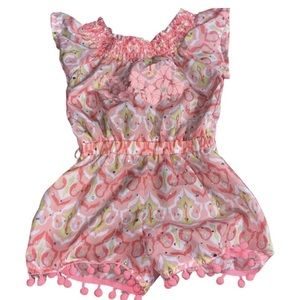 Little lass Pom Pom romper 2T Excellent Condition
